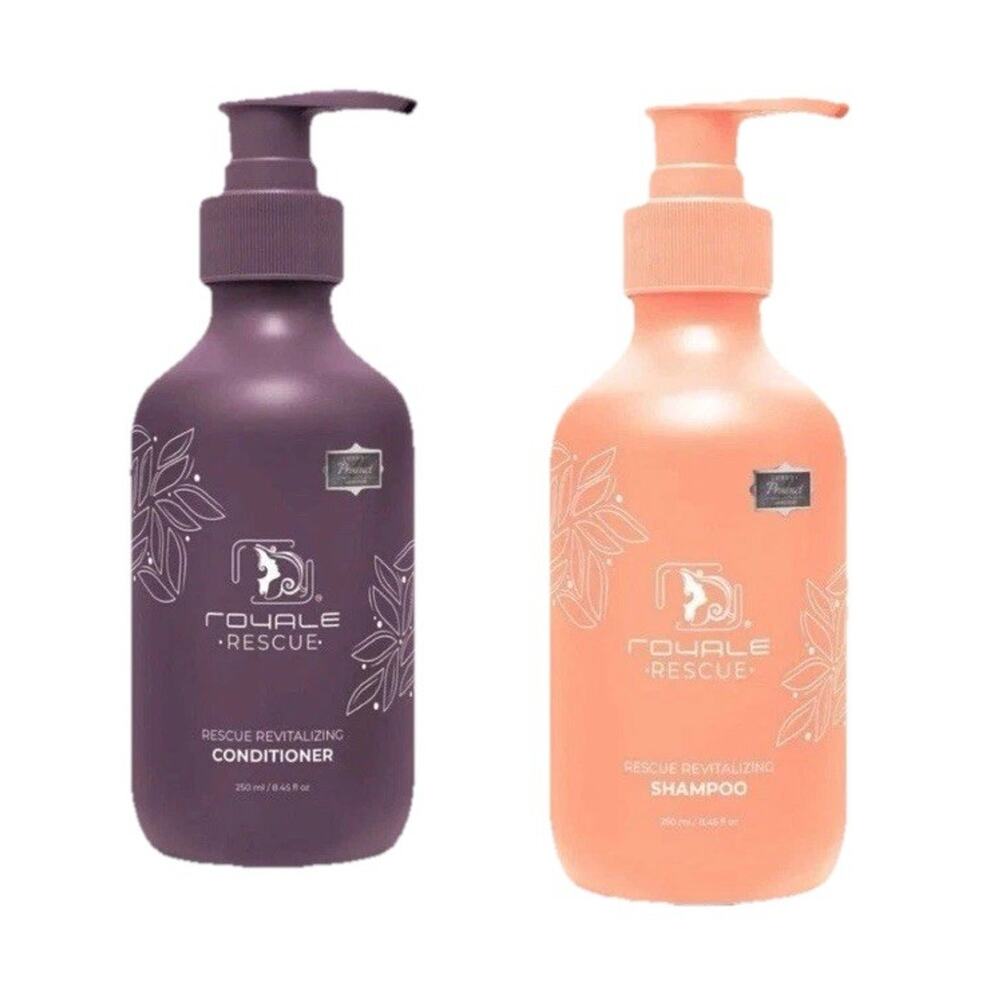 Royale Hair RESCUE Revitalizing Shampoo & Conditioner $150 MSRP Sealed Set Of 2